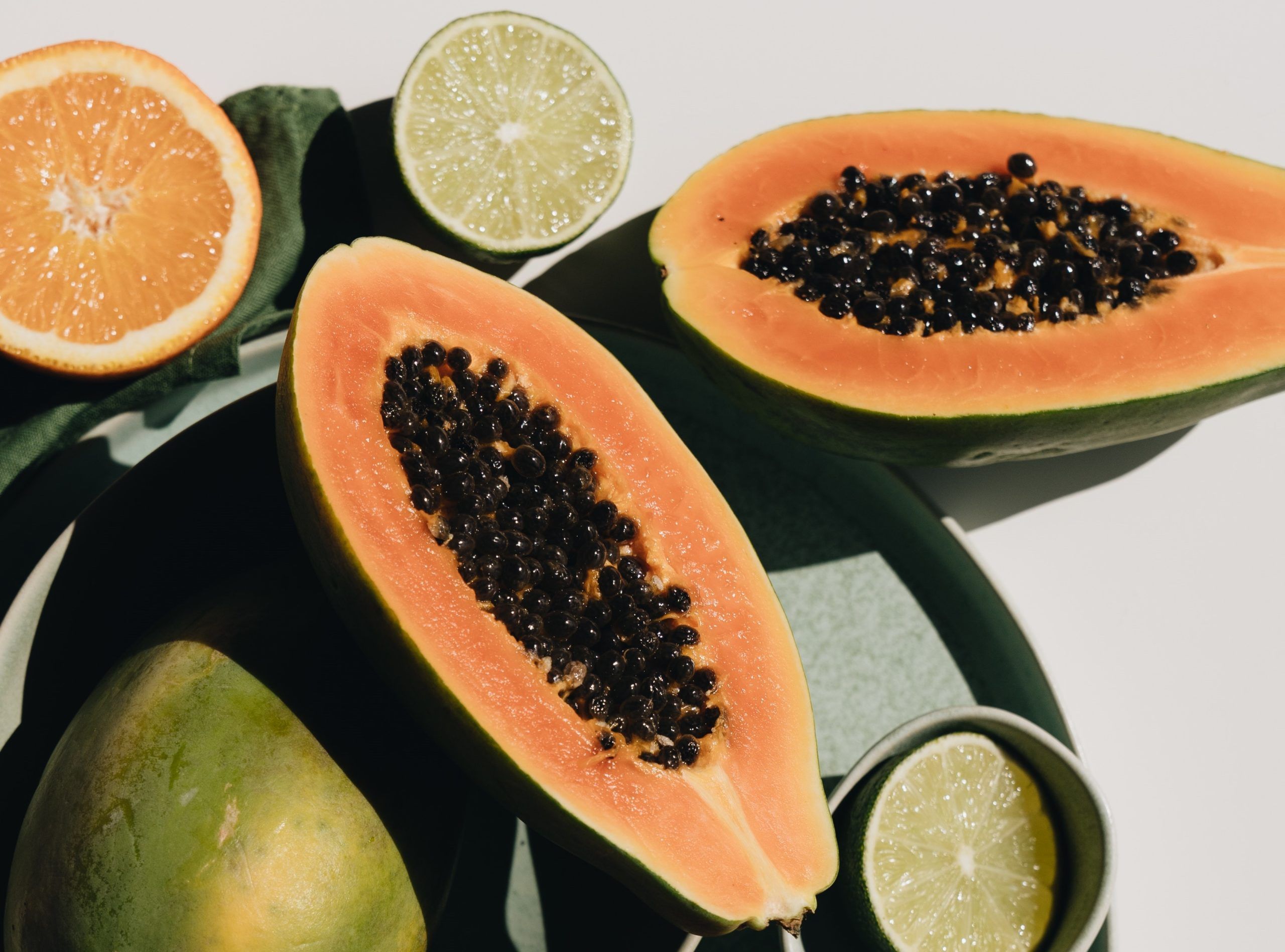 Desparasitación de papaya con limón