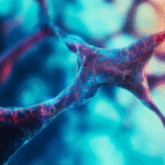 Ilustración de neuronas conectadas que simboliza la neuroplasticidad del cerebro y los beneficios del silencio en la actividad neuronal.