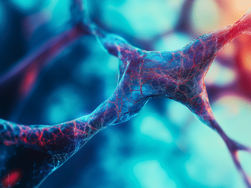 Ilustración de neuronas conectadas que simboliza la neuroplasticidad del cerebro y los beneficios del silencio en la actividad neuronal.