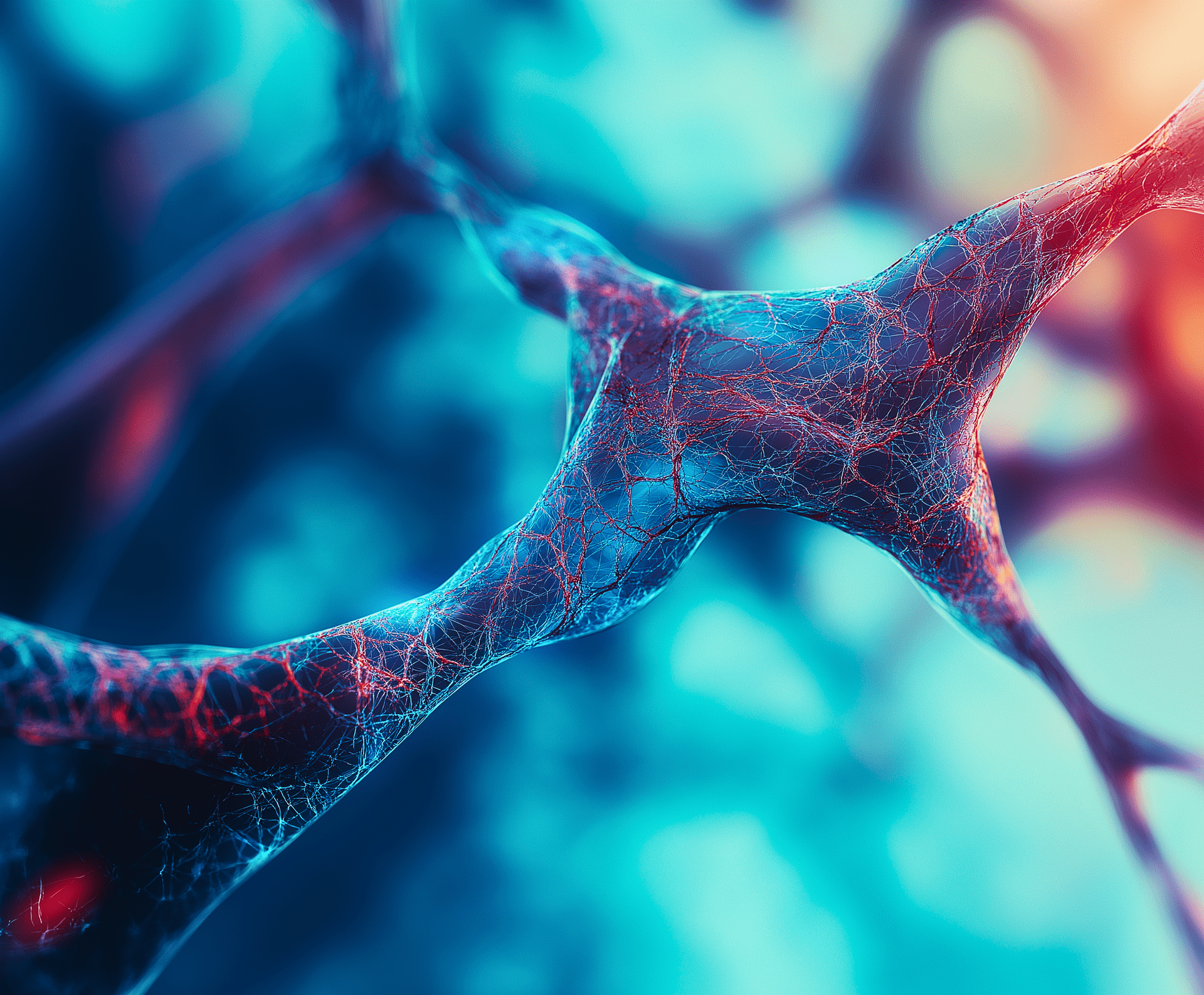 Ilustración de neuronas conectadas que simboliza la neuroplasticidad del cerebro y los beneficios del silencio en la actividad neuronal.